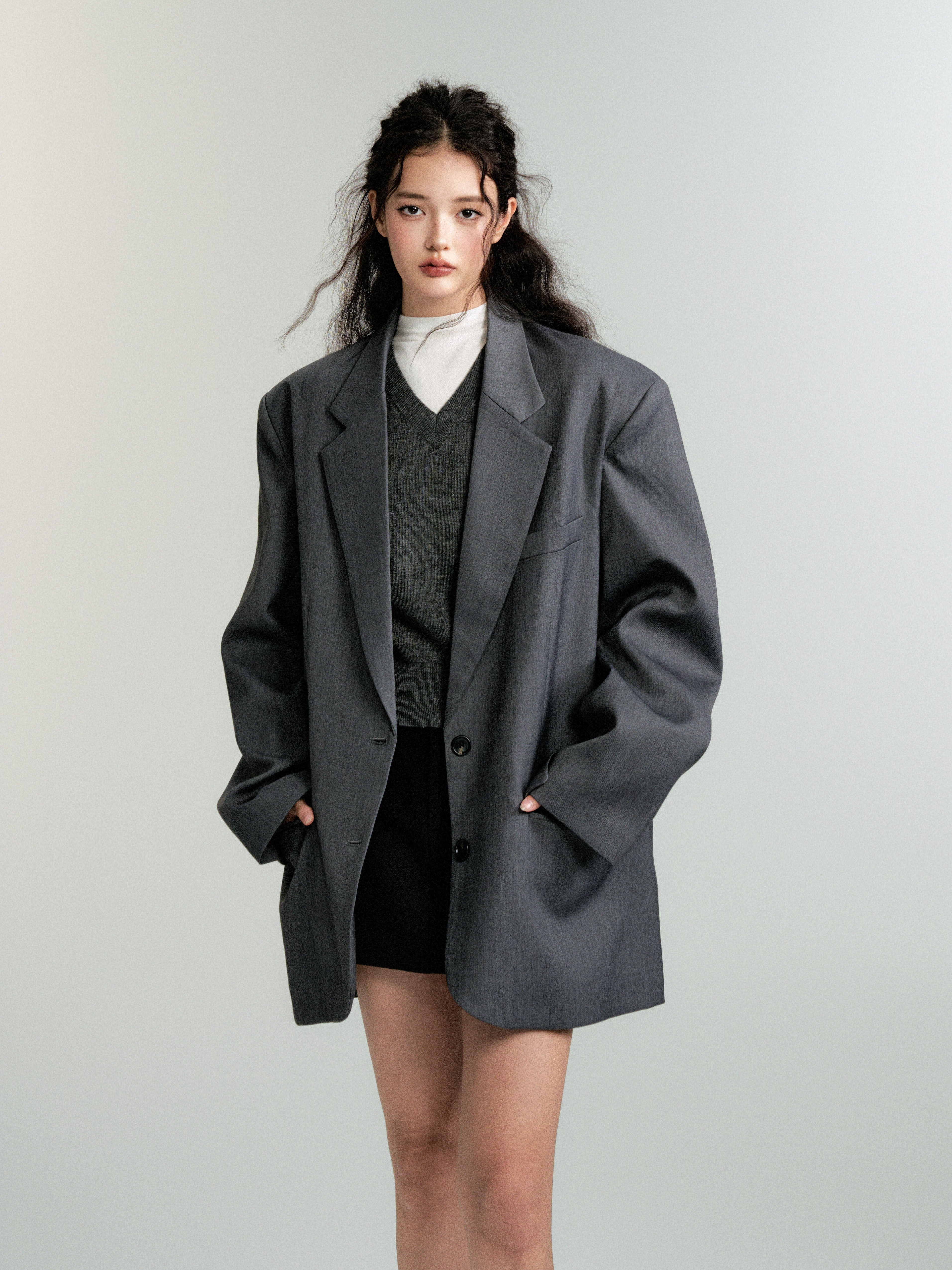 Old Money Shoulder Pad Suit Set
