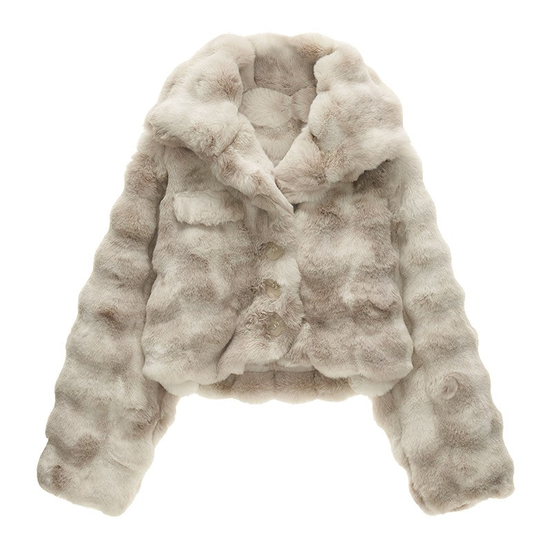 Three-dimensional lapel jacket for women