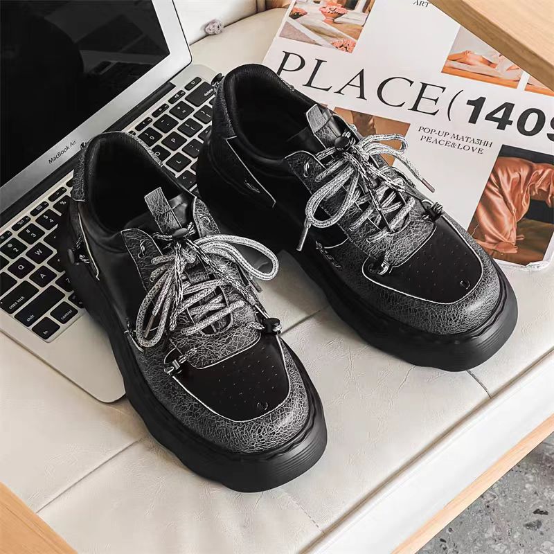 Trendy Platform Casual Leather Shoes