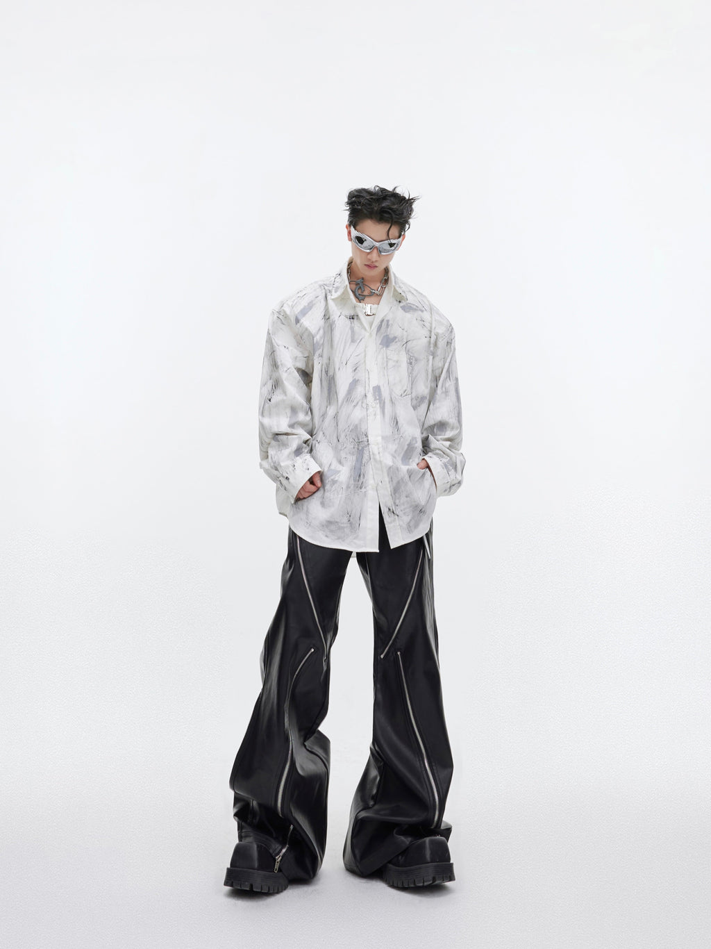 【24s January.】Heavy Brushed Hand Painted Design Shirt
