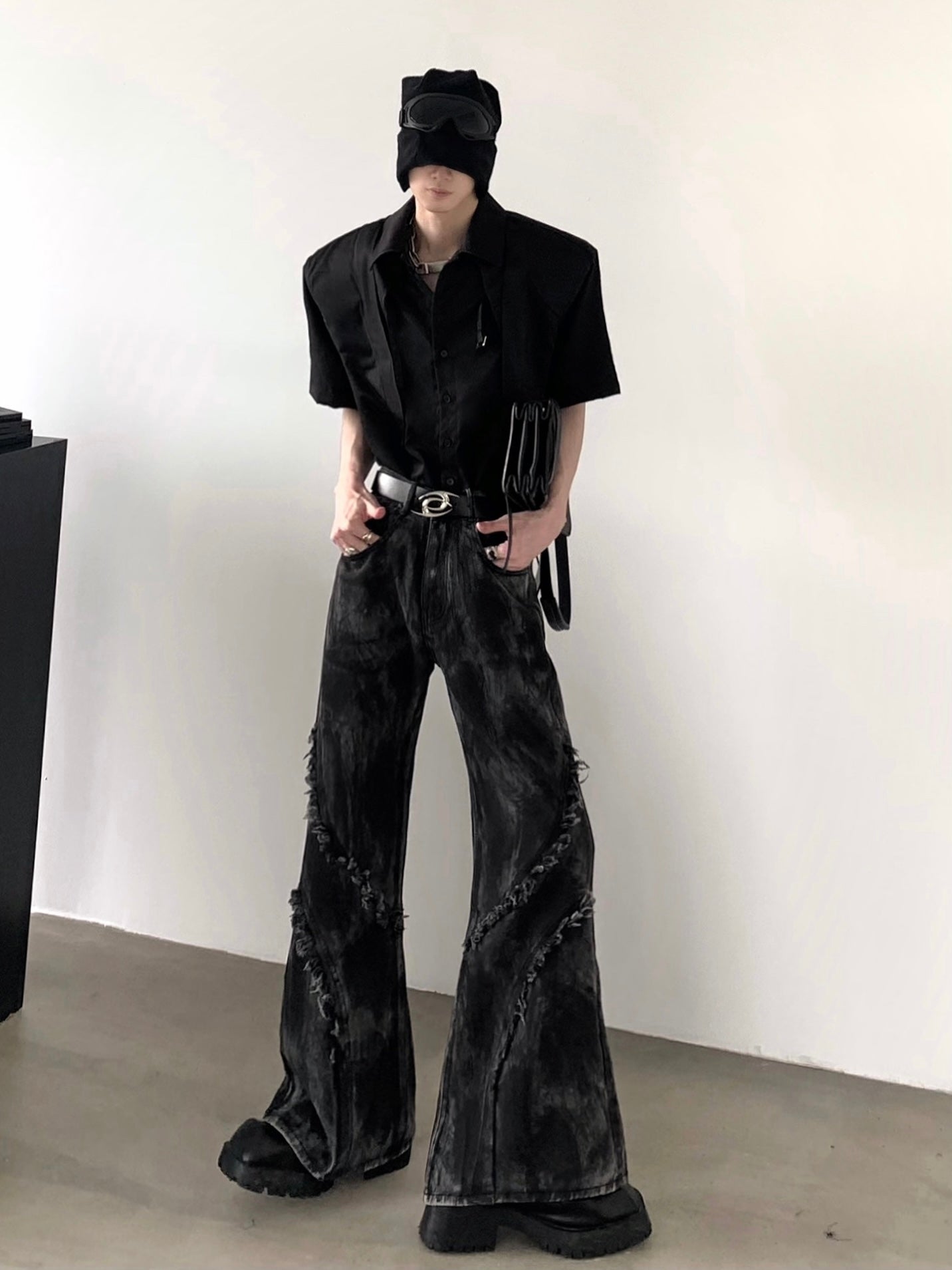 【24s July.】High Street High Waist Design Jeans