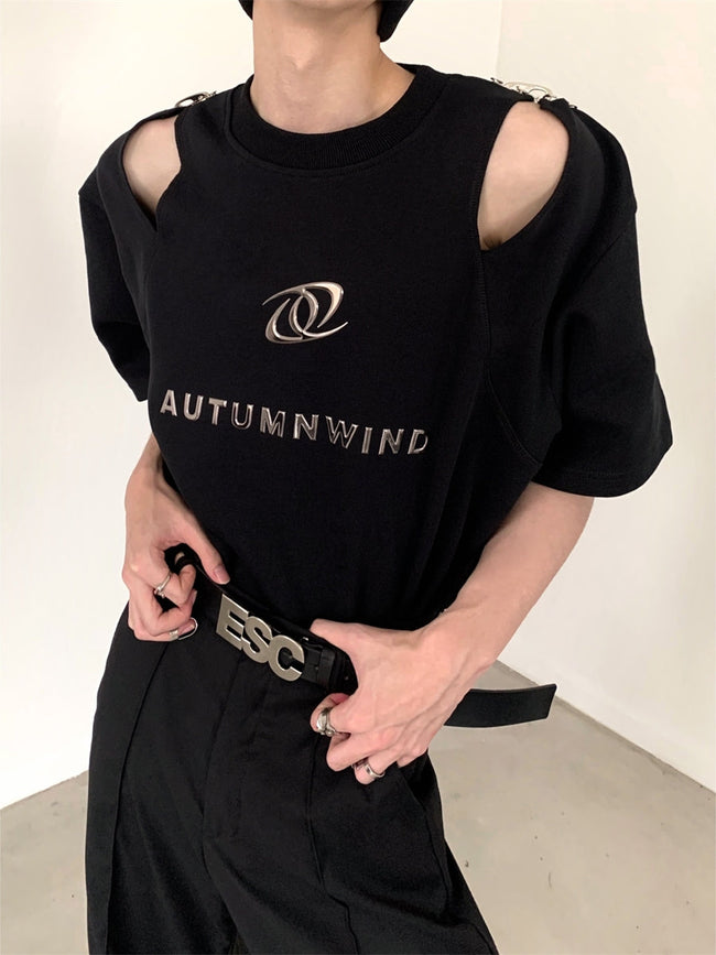 【24s July.】Hollow Deconstructed Design T-shirt Main Image