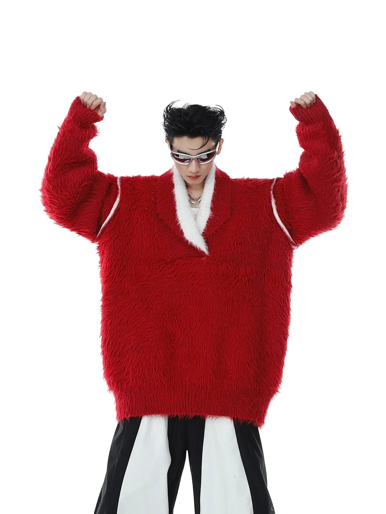 【NEW ARRIVALS】Mink Faux Weighted Knit Sweater