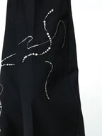 【25s Feb.】Beaded Snake Loose High-end Wide-leg Pants