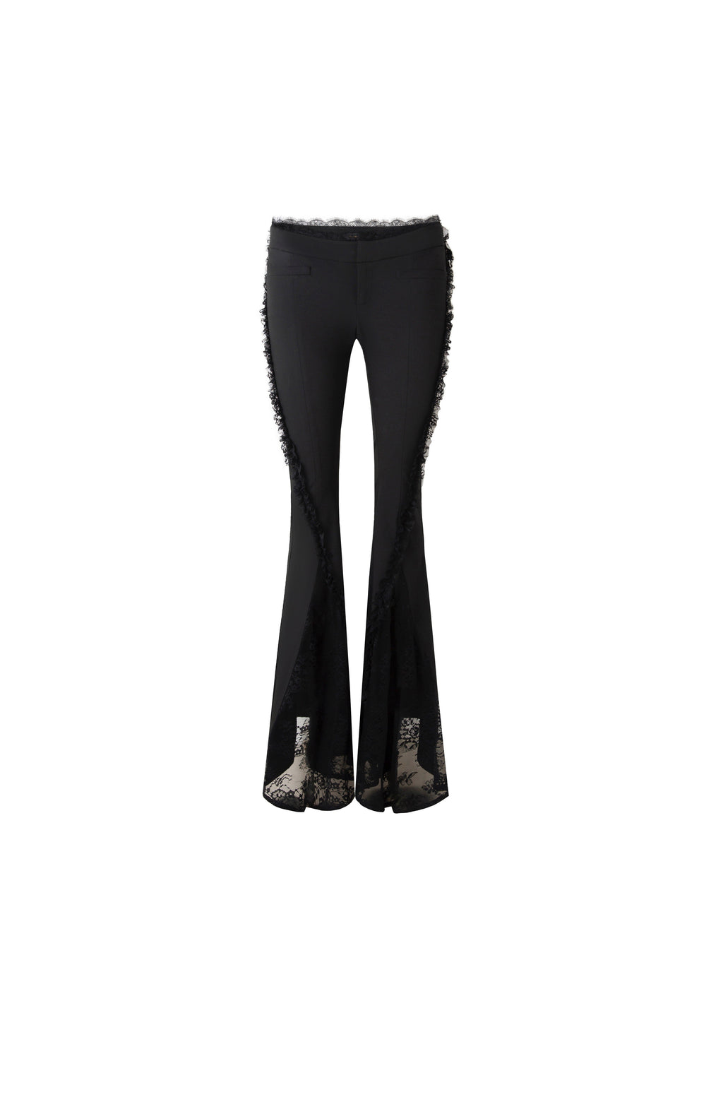 Original lace flared pants high waist
