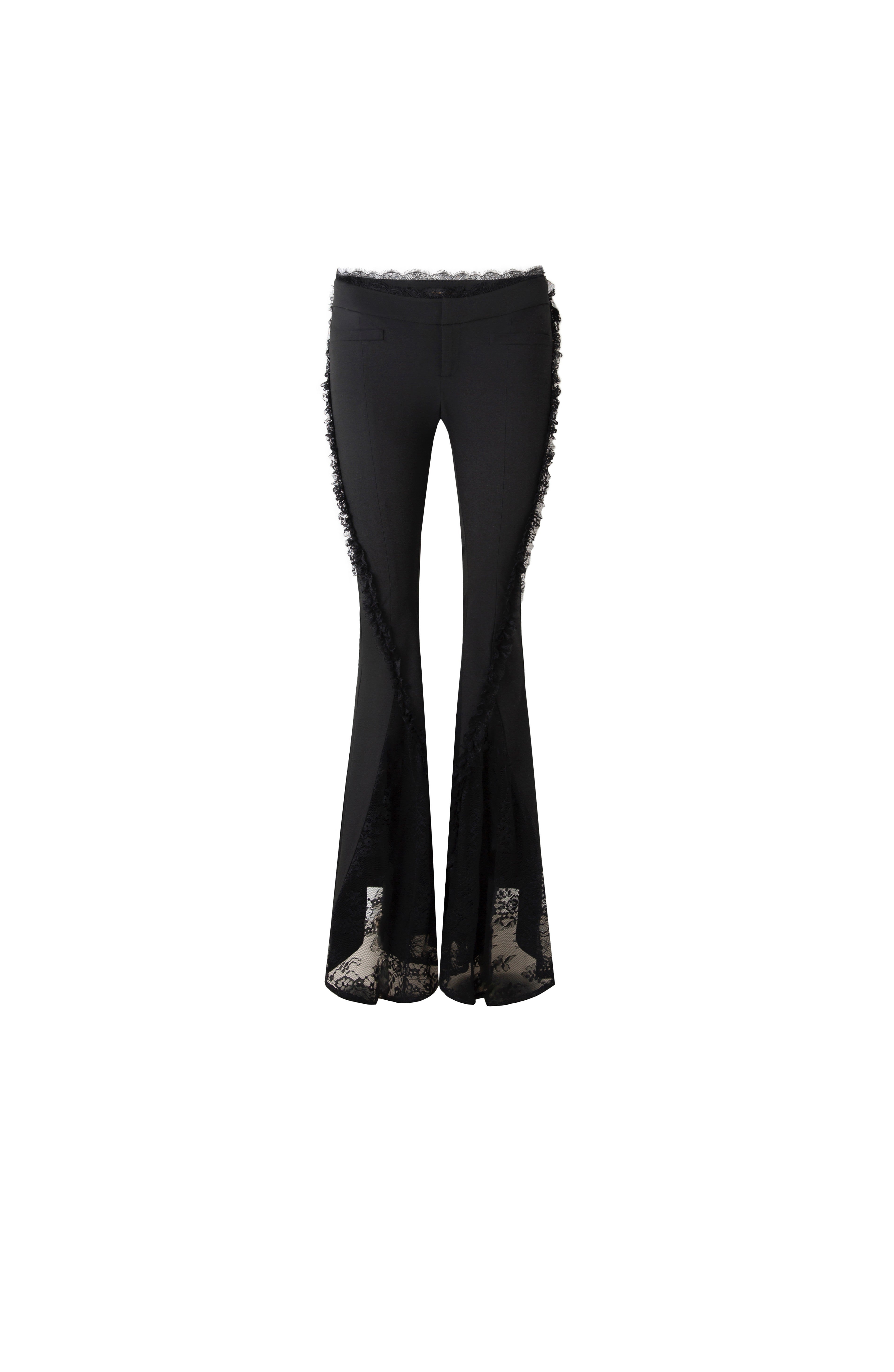 Original lace flared pants high waist