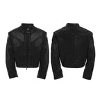 【25s Aug.】3D Relief Motorcycle Armor Leather Jacket