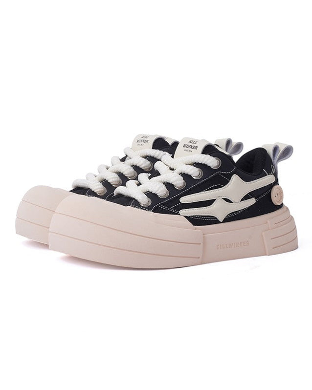 Smiley Sole Thick Platform Shoes