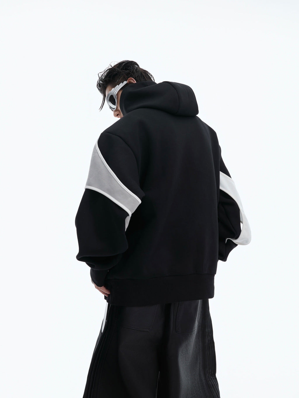 【24s Nov.】Deconstructed Double-layer Paneled Hoodie