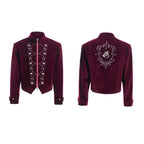 【25s Nov.】Glittery Metal Buttons Stand Collar Jacket