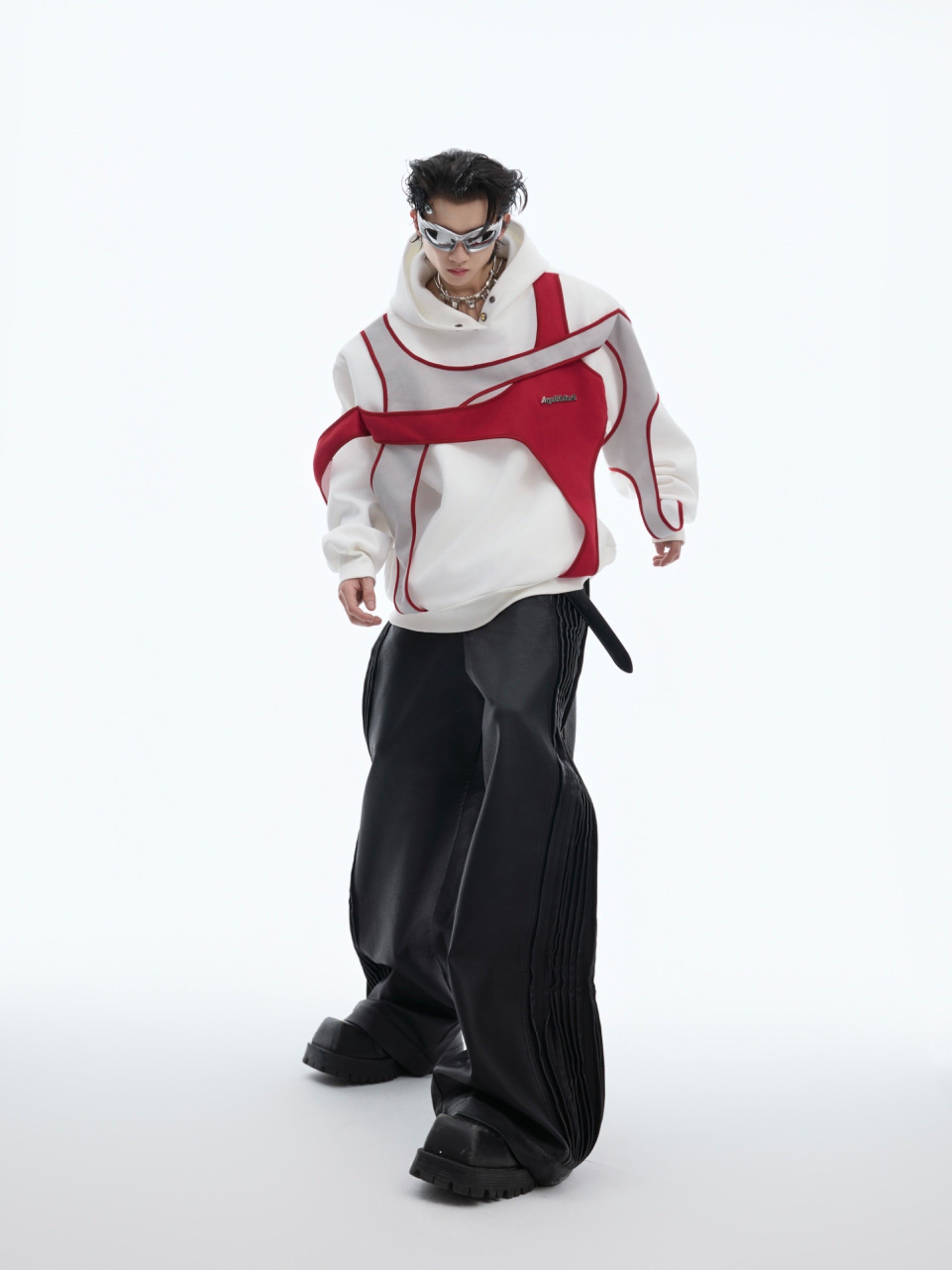 【24s Nov.】Deconstructed Double-layer Paneled Hoodie