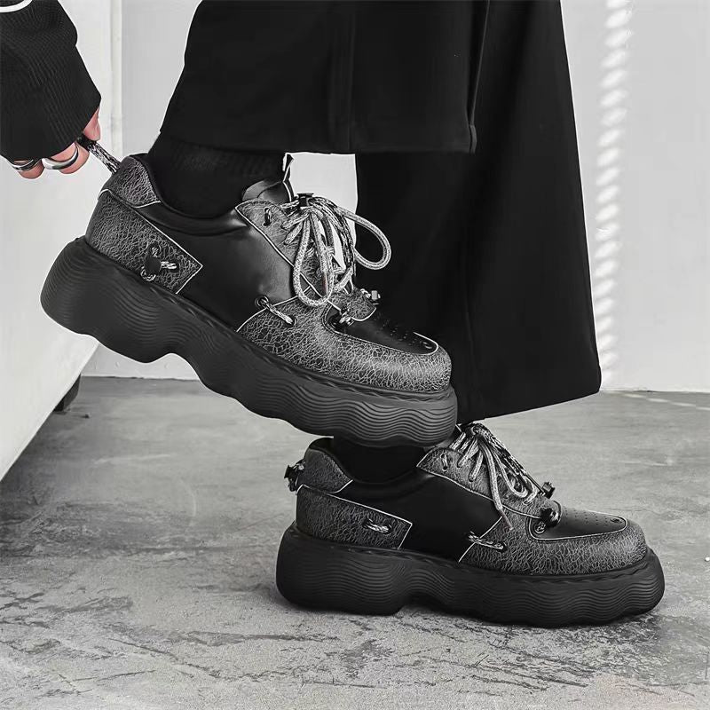 Trendy Platform Casual Leather Shoes