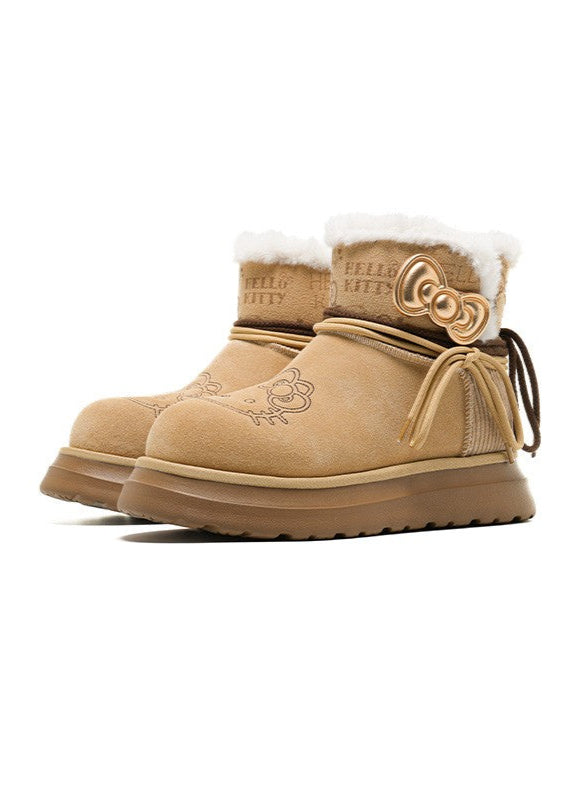 Hello Kitty x OldOrder Fleece Snow Boots