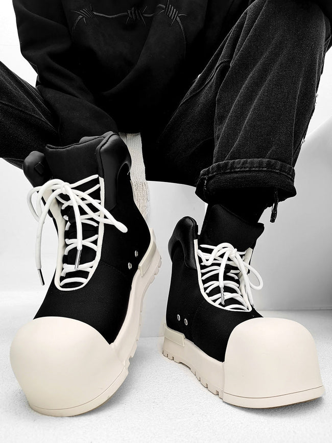 【SLAES】High Street Mickey Big Toe Thick Sole Martin Boots Main Image