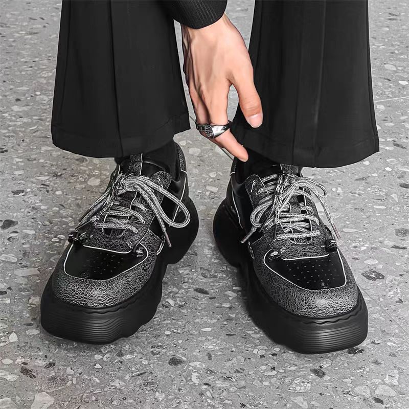 Trendy Platform Casual Leather Shoes