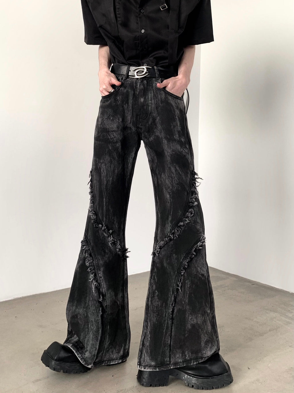 【24s July.】High Street High Waist Design Jeans