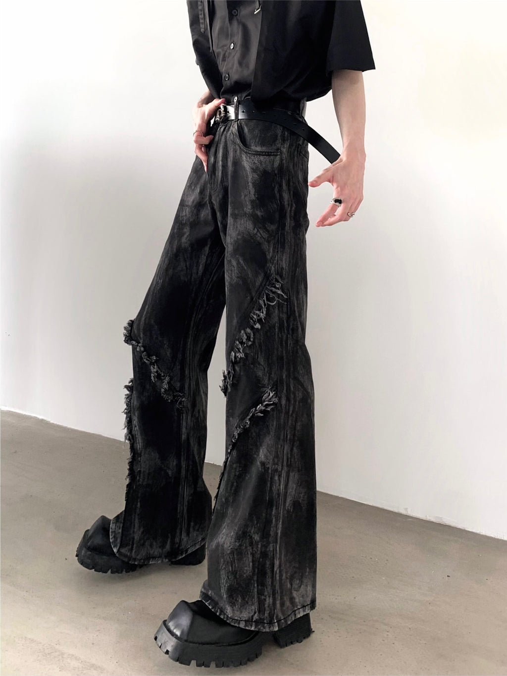 【24s July.】High Street High Waist Design Jeans