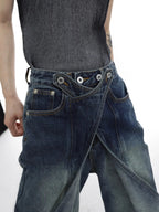 【23s Jun.】Distressed Wide Leg Jeans