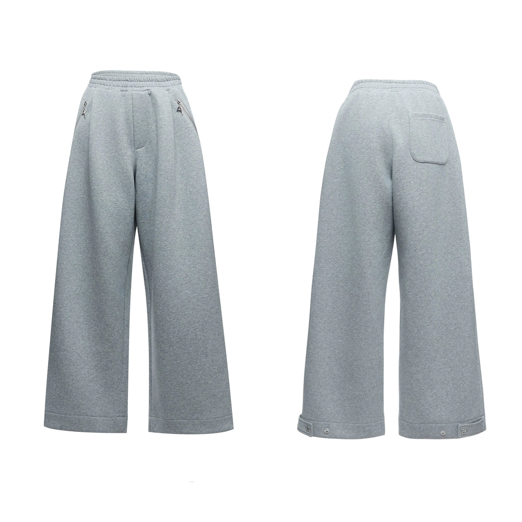 【25s Aug.】Mock Two-Piece Mock Neck Zip Hoodie & Sweatpants Set
