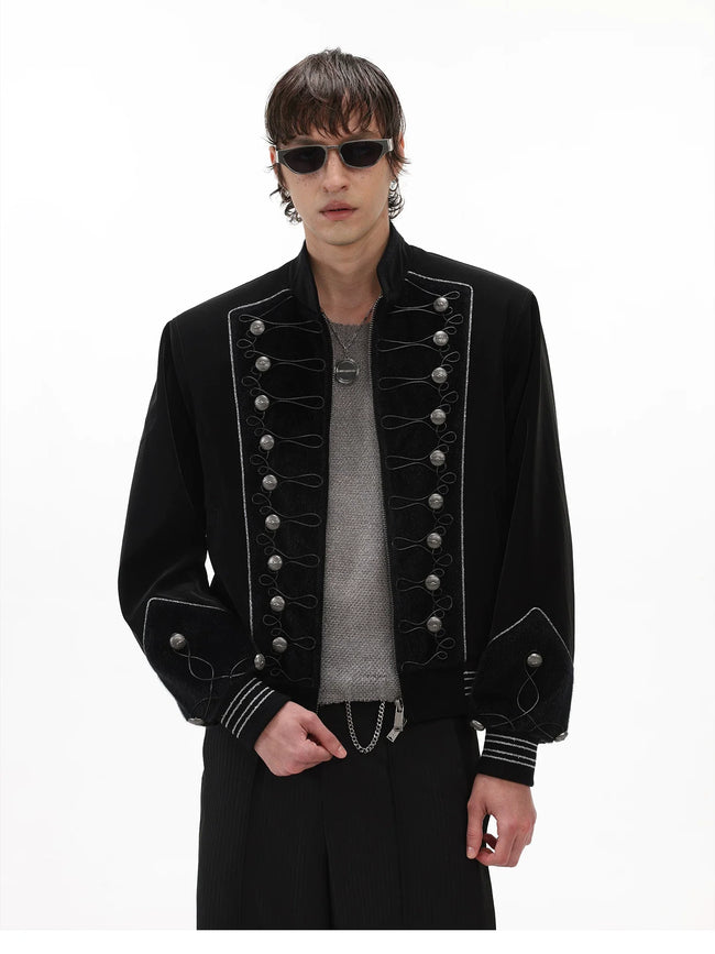 【26s May】Napoleonic Double-Breasted Embroidered Jacket Hover Image