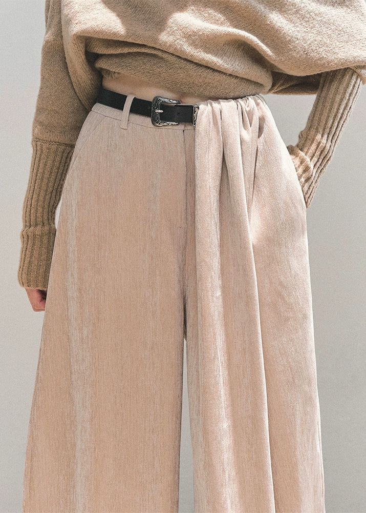 Twilight Drift Plush Wide-Leg Pants