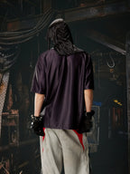 Number Print Contrast Jersey Tee