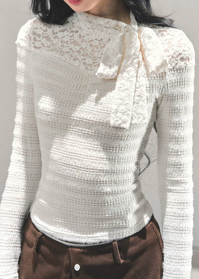Parisian Lace Bow Top