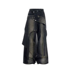 【25s Apr.】Vintage Deconstructed Distressed Rivet Jeans