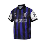 Vintage Badge Stripe Polo Jersey Tee