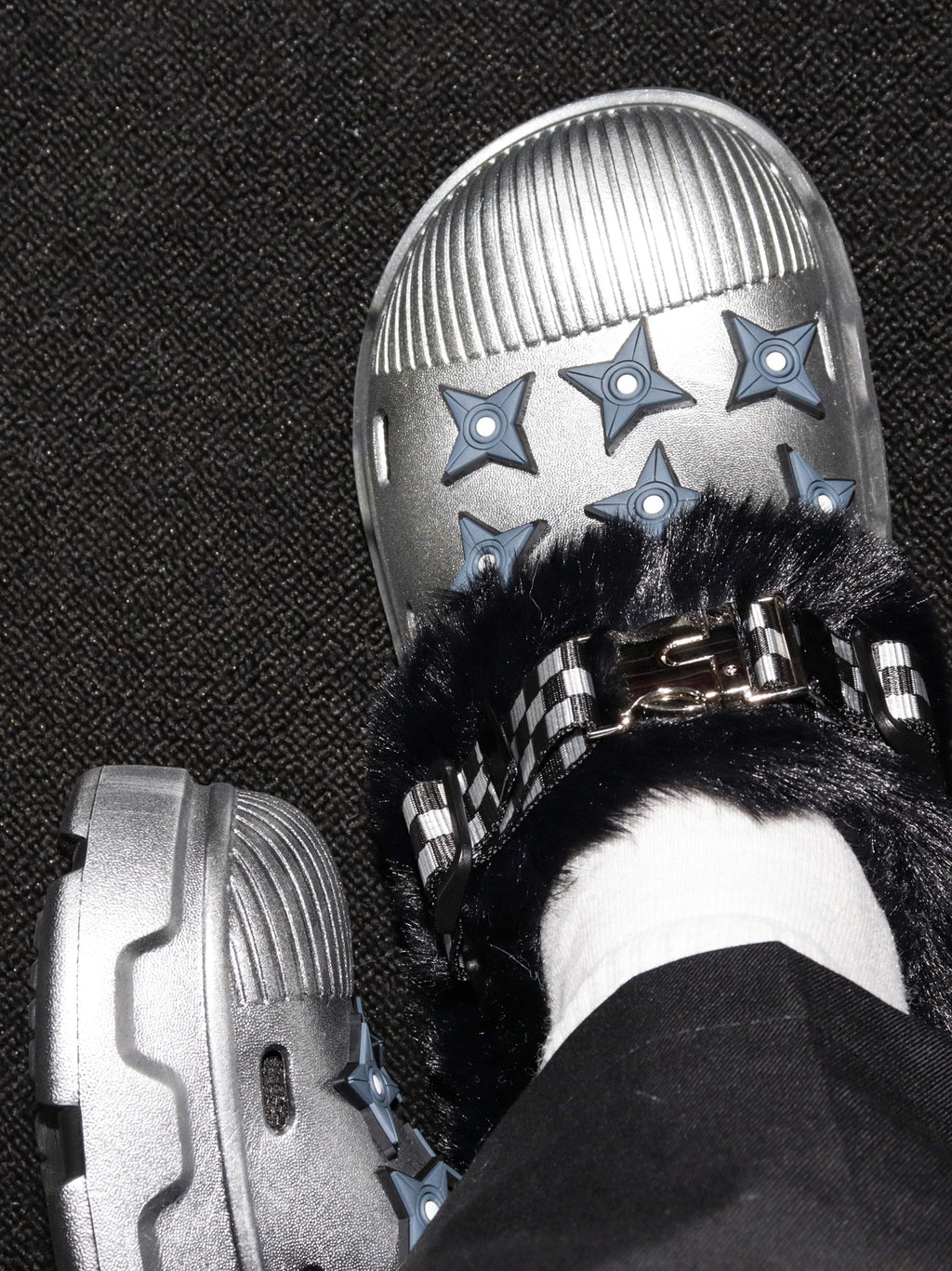 【26s Jan.】Fleece-Lined Functional Platform Clog Mule