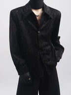 【26s May.】Sequin Detail Relaxed Shirt Jacket