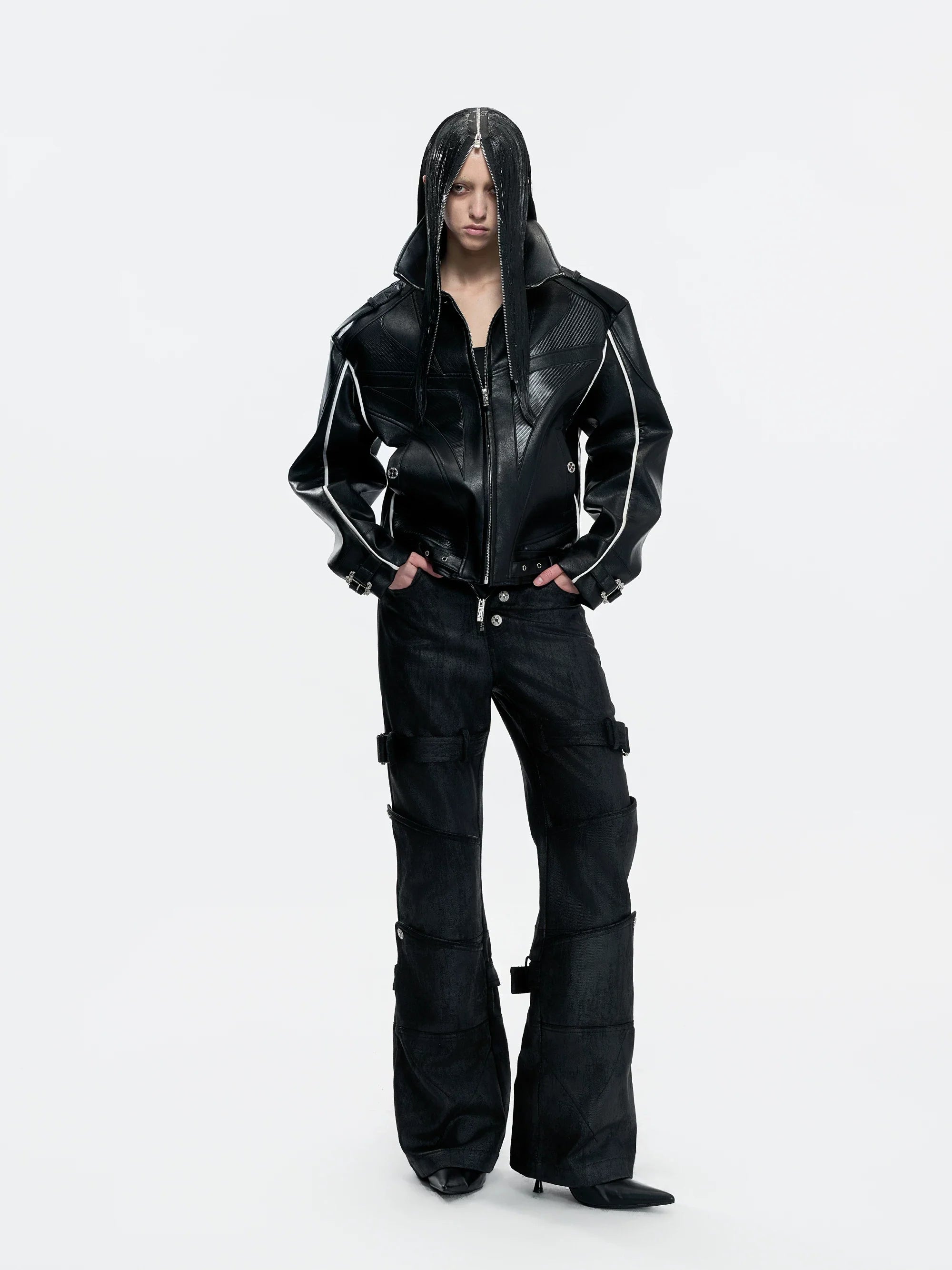 【26s Mar.】Carbon-Boned Royal Buckle Leather Jacket