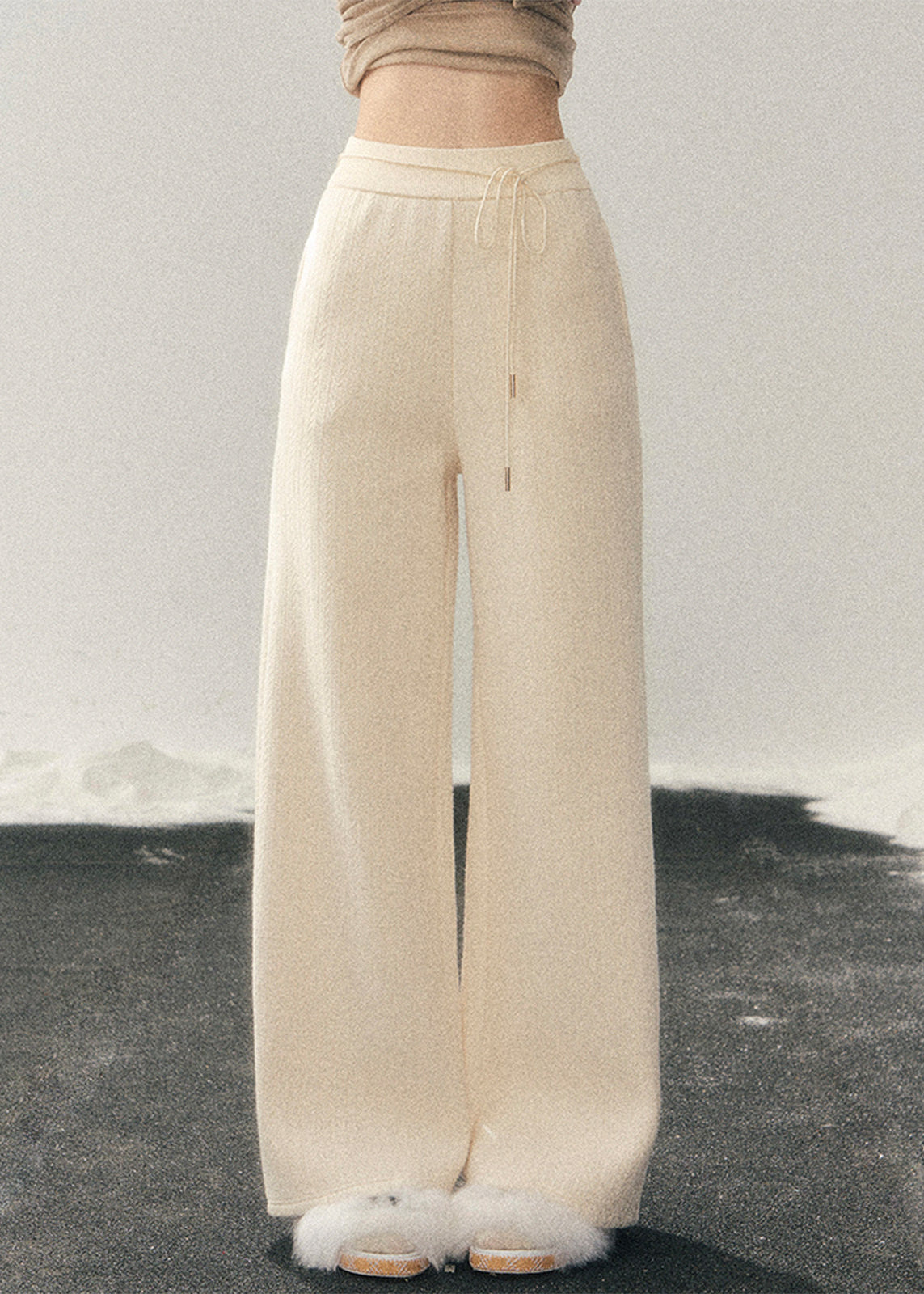 Cloud Drift Wide Knit Pants