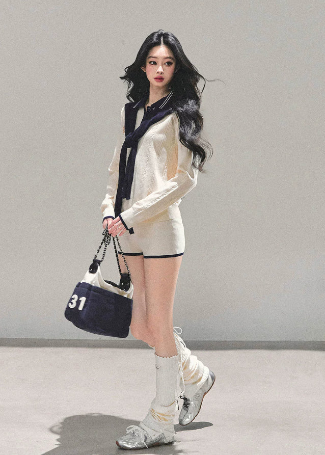 Seoul Prep Cozy Knit Shorts Set