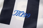 Vintage Letter Stripe Polo Jersey