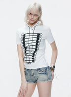 Napoleon Chain Embroidered Polo Tee