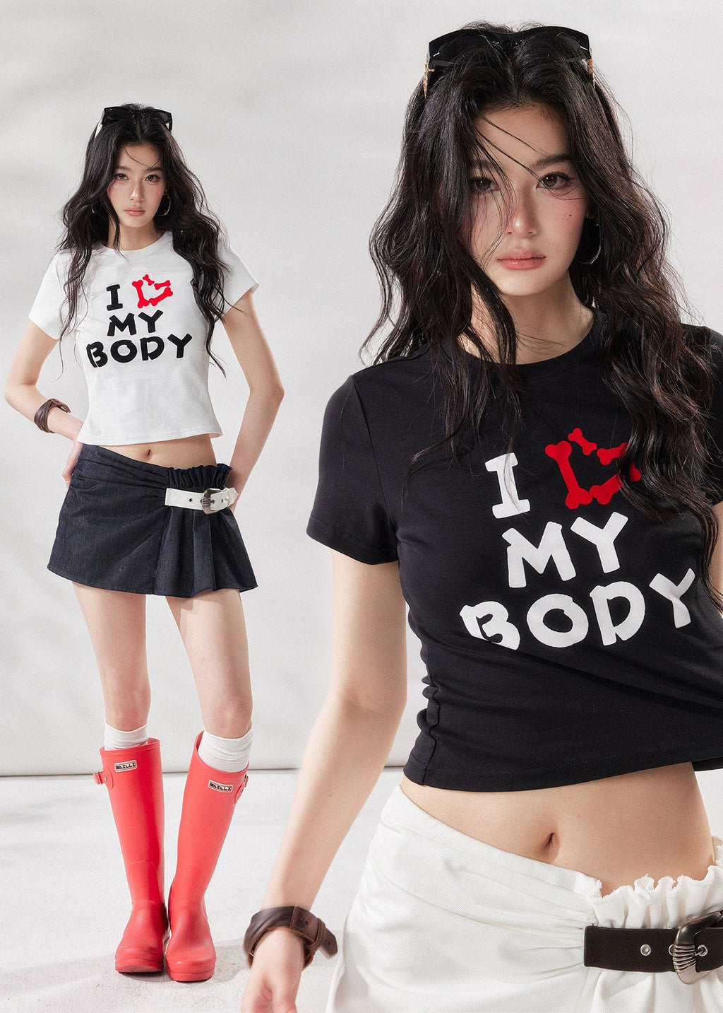 I Love My Body Cropped Tee