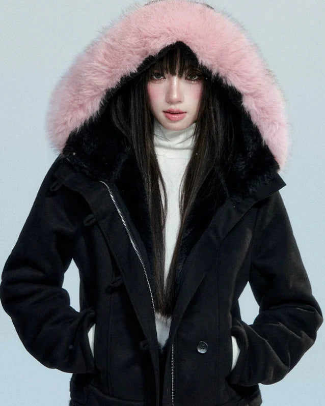 Velvet Dawn Cropped Coat