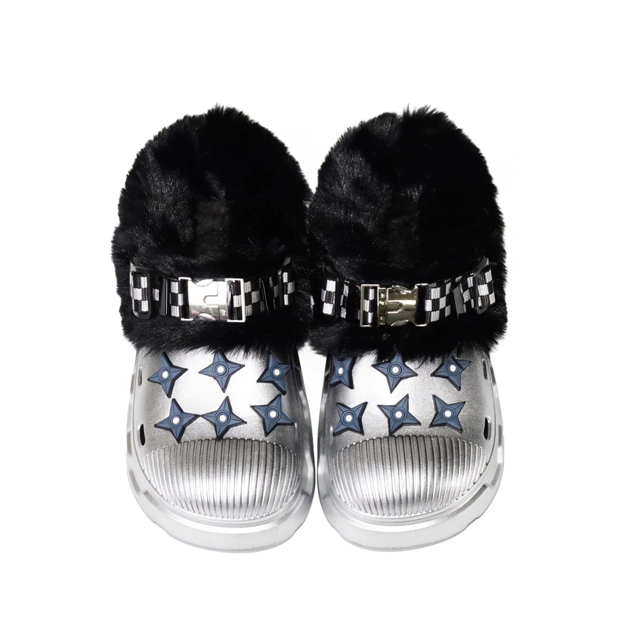 【26s Jan.】Fleece-Lined Functional Platform Clog Mule