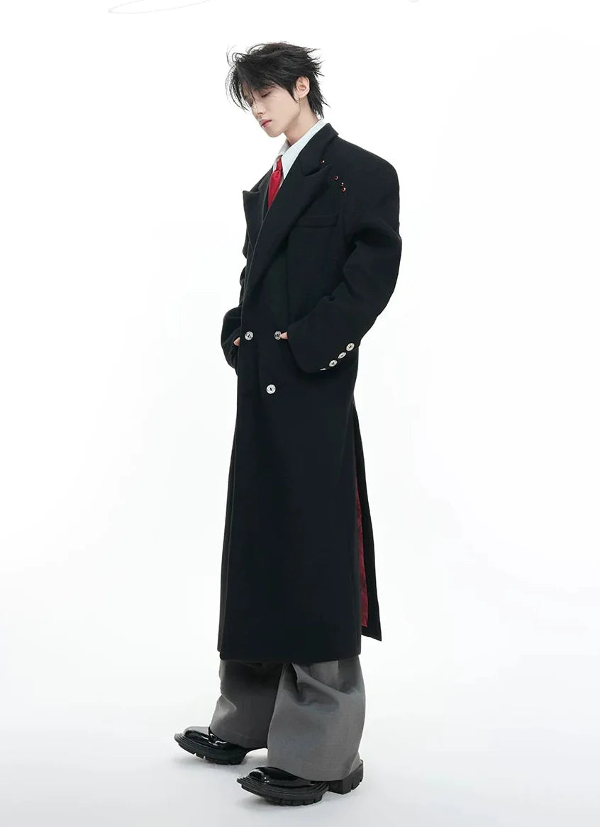【26s Feb.】Structured Double-Breasted Wool Long Coat