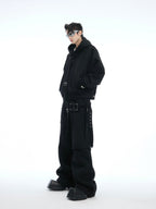【25s Apr.】Deconstructed Ribbon Loose Mock Two-piece Sweatshirt Suit
