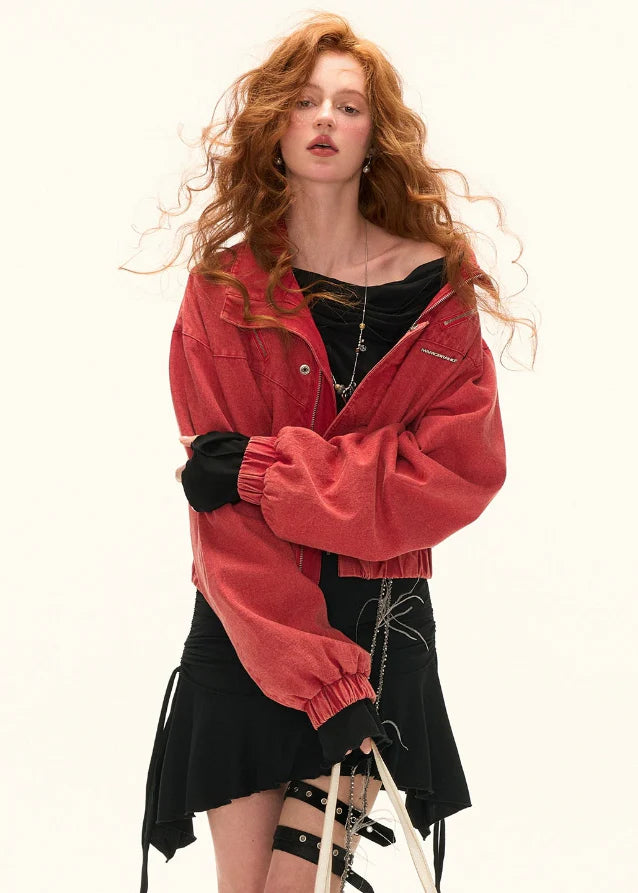 Red Cropped Cargo