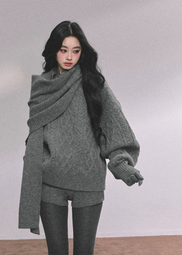 Maison Lumière Luxe Knit Three-Piece Set