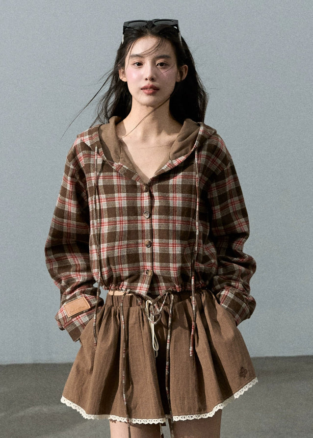 Wool Check Shirt Jacket
