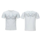 Gothic Flame Studded Slim Tee