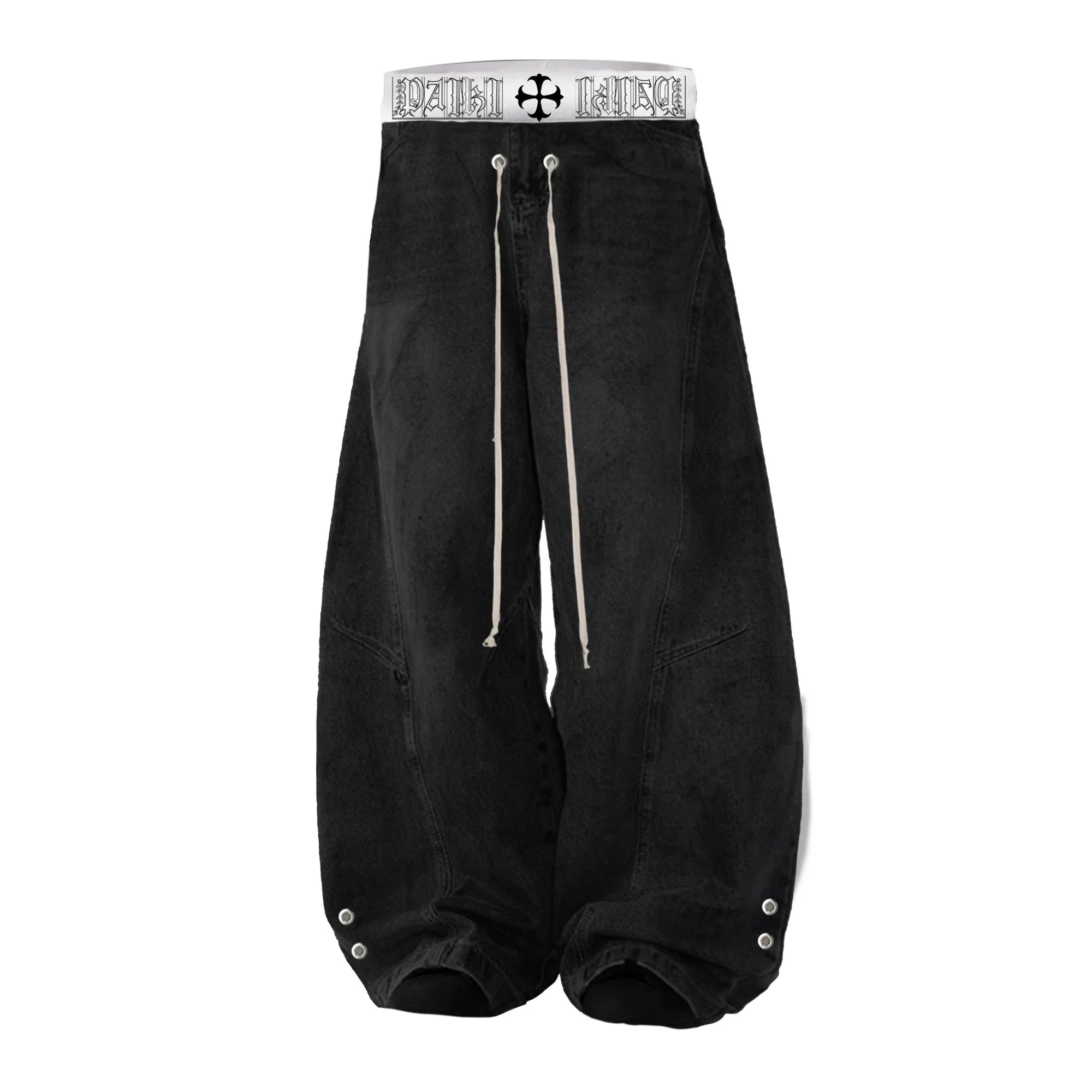 【26s Jan.】Boxing Velvet Curved Wide-Leg Denim Pants
