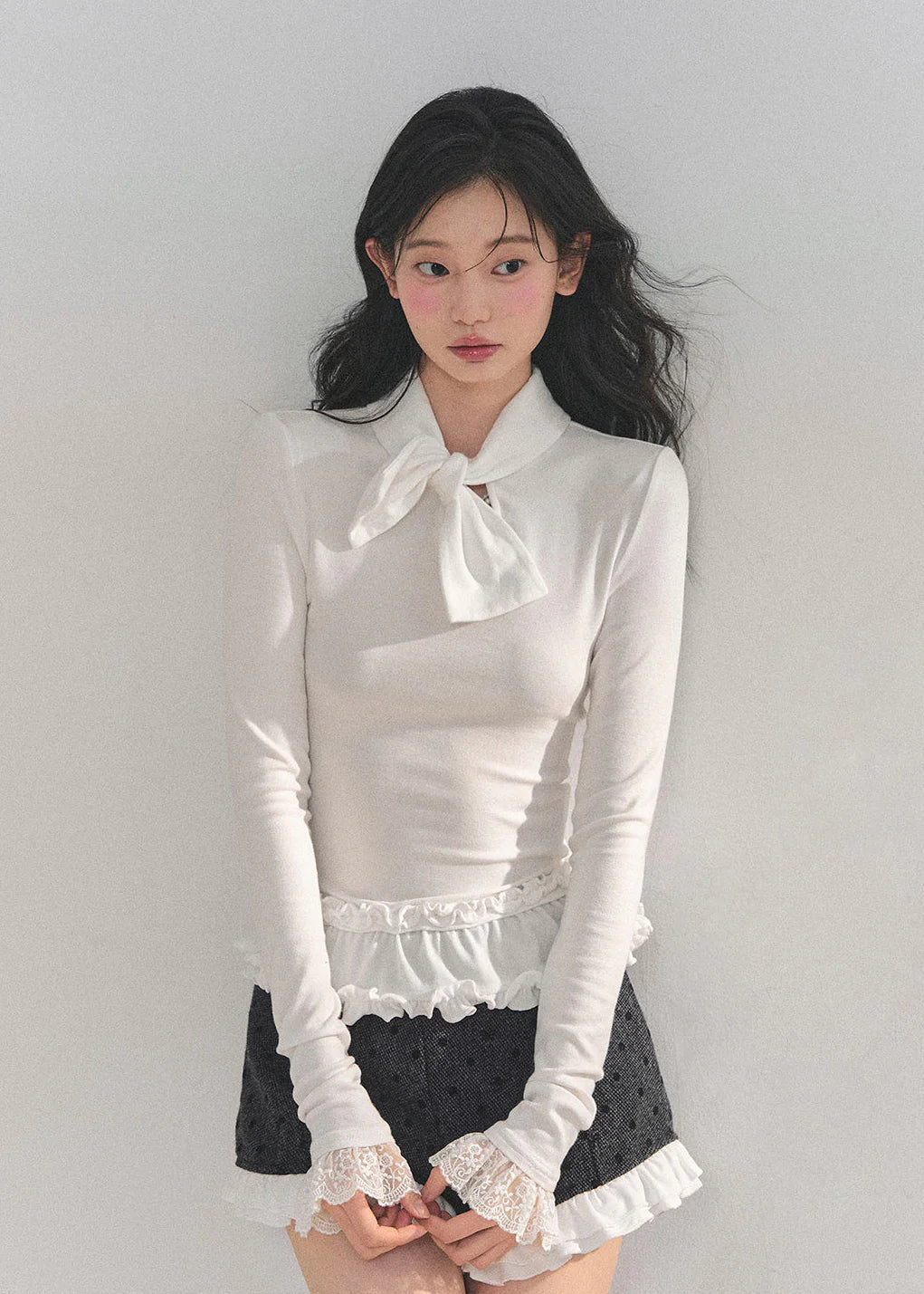 Moonlit Lace Flutter Top