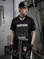 Leopard Embroidered Polo Jersey Tee