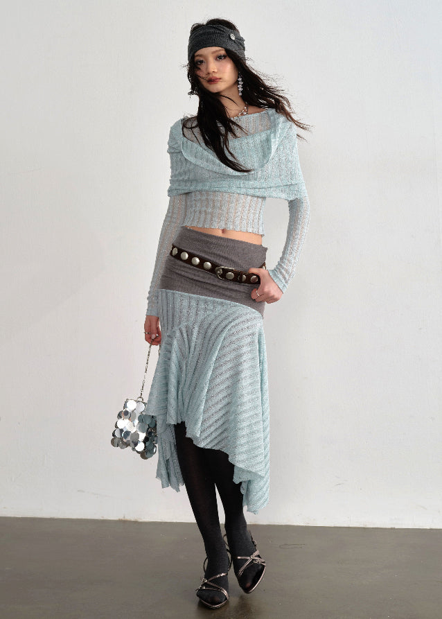Mint Haze Swing Collar Set