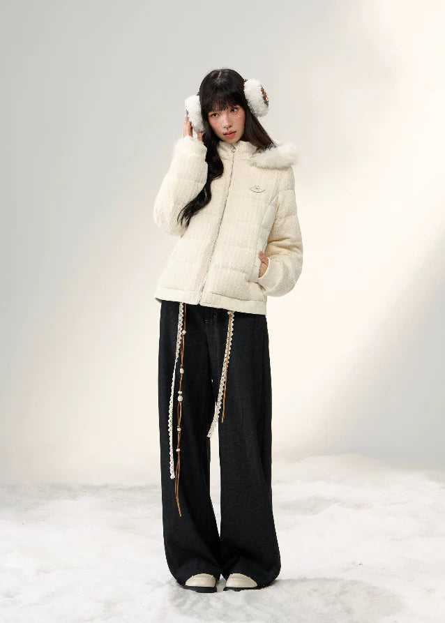 Winter Cloud Fur-Trim Down Jacket